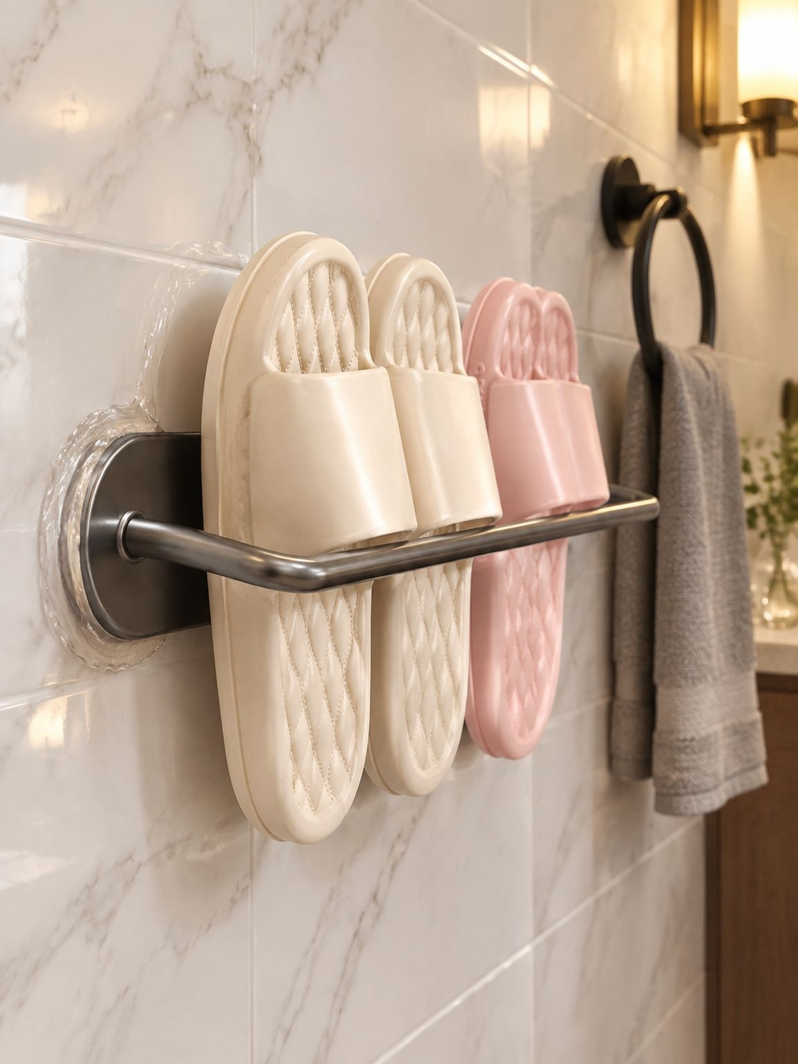 Organizador de zapatos doméstico con drenaje