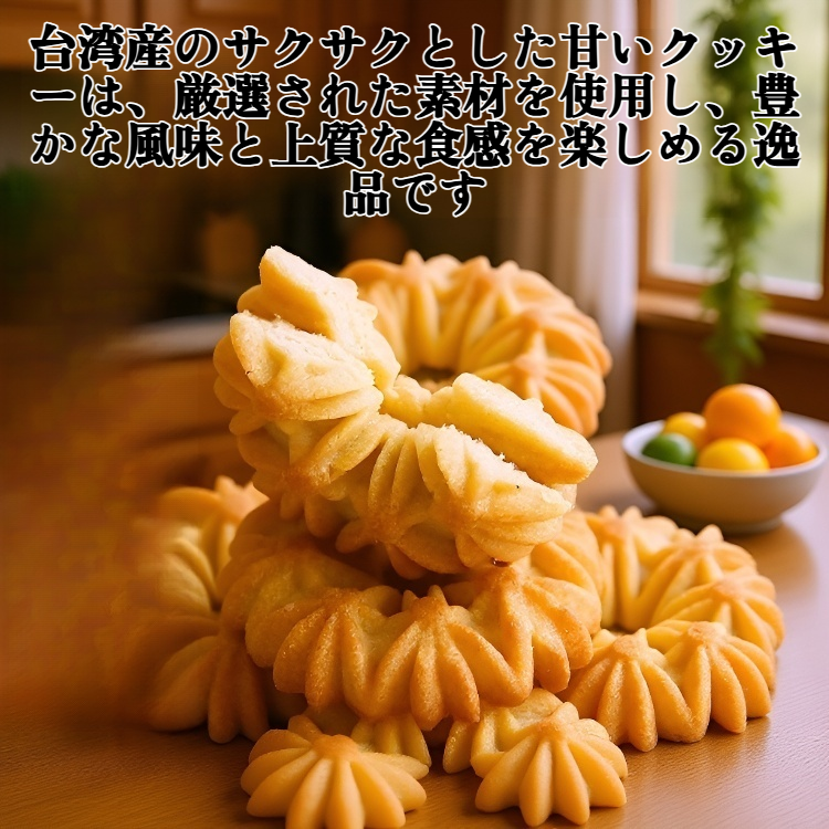 台湾産のサクサクとした甘いクッキー