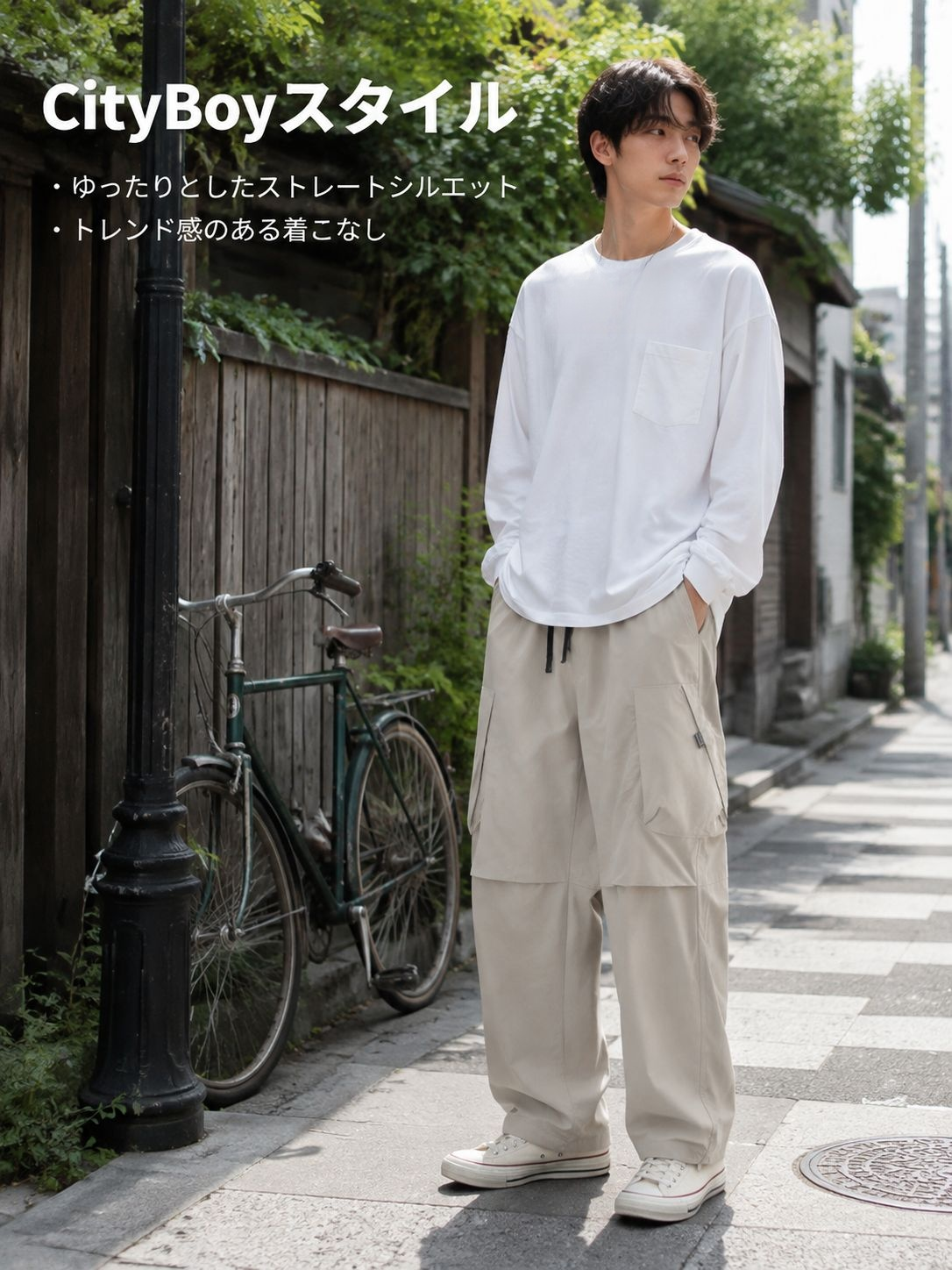 新作ファッションゆったりストレートジーンズ