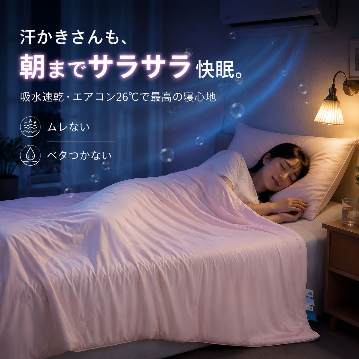 肌に優しい通気性夏用アイスケット シングル/ダブル選択可能 エアコン専用サマーケット