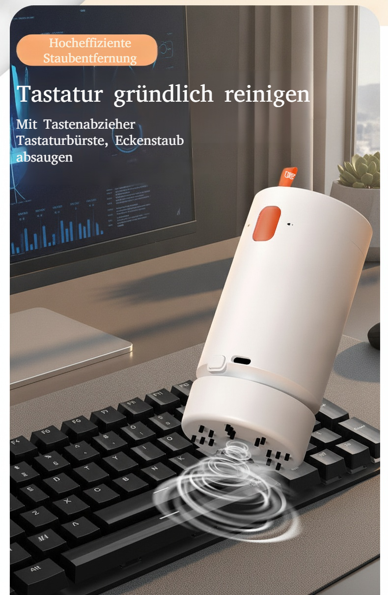Praktischer Staubsauger für Tastatur und Elektronik