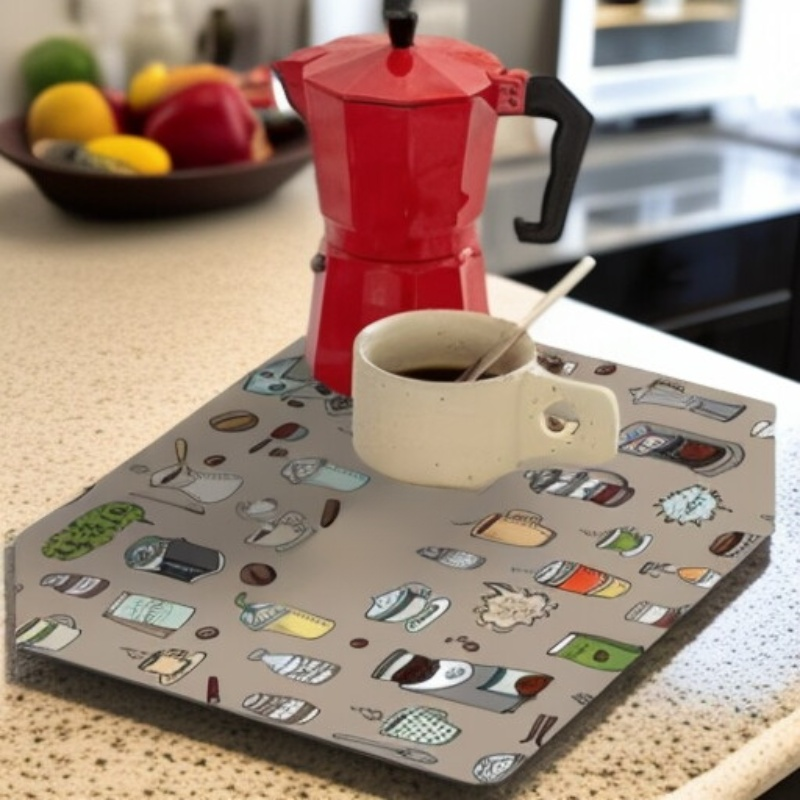 やけど防止断熱コーヒーマシンマット