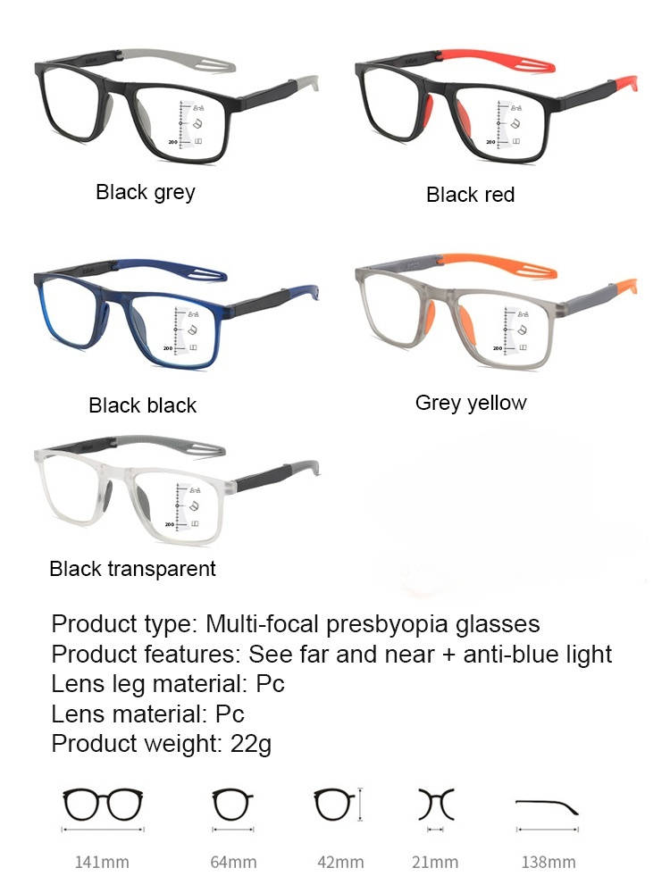 Ultra-light comfortable anti-blue light folding reading glasses