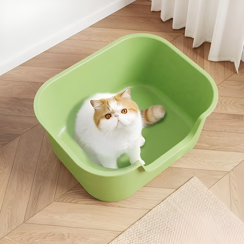 오픈형 고양이 화장실 대용량 플라스틱 고양이 화장실