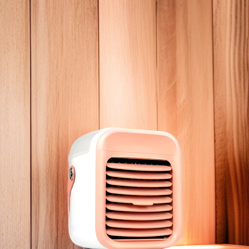 冷風機 冷風扇 強力送風  USB充電式 冷風扇風機 卓上 氷入れ水冷エアコン スポットクーラー バッテリー 13時間連続使用 上下風向調節 アロマ機能 風量3段階 ミニ