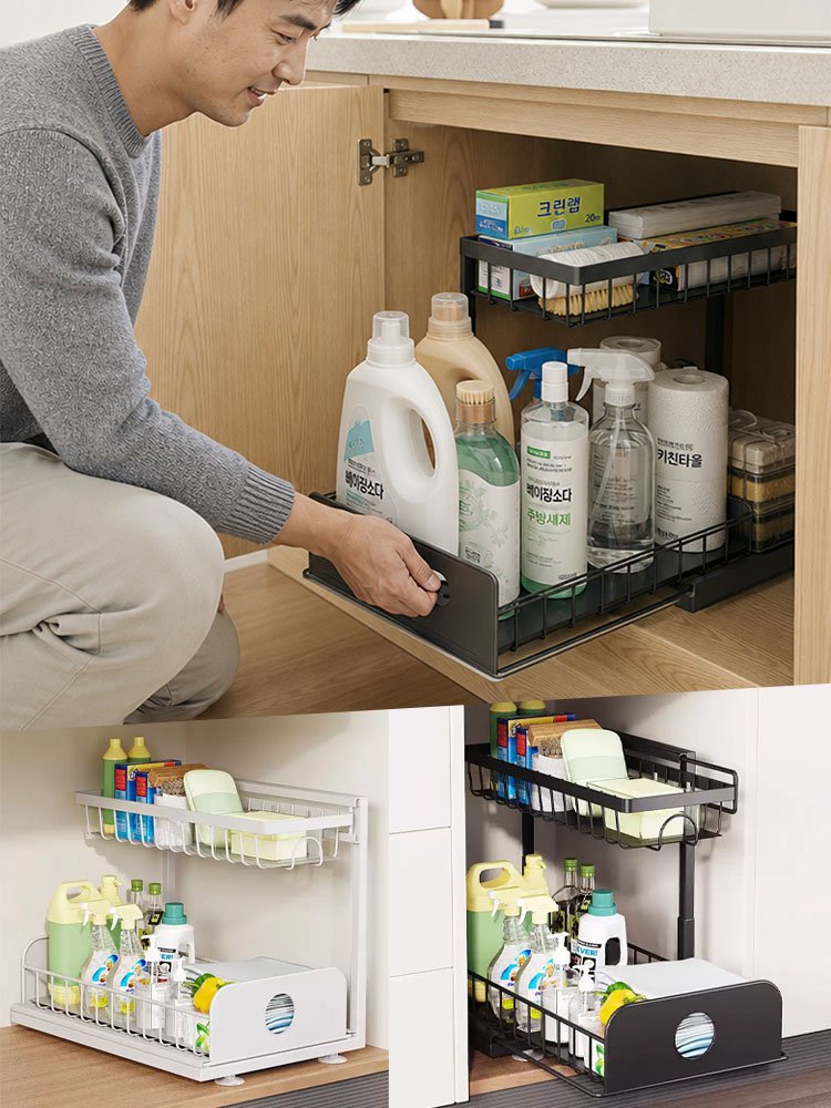  우주항공 티타늄강 고하중 슬라이딩 수납랙