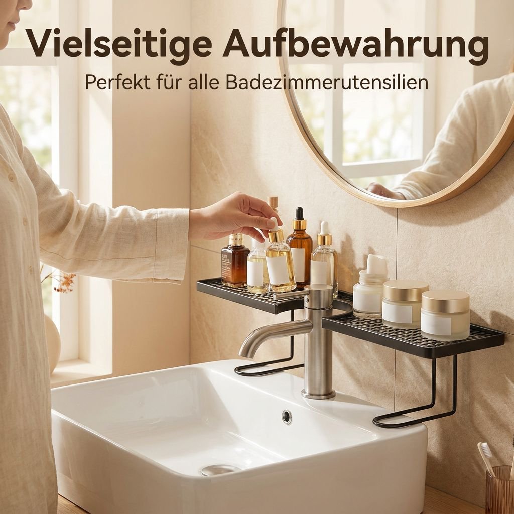 Ablage für Waschbecken und Badutensilien