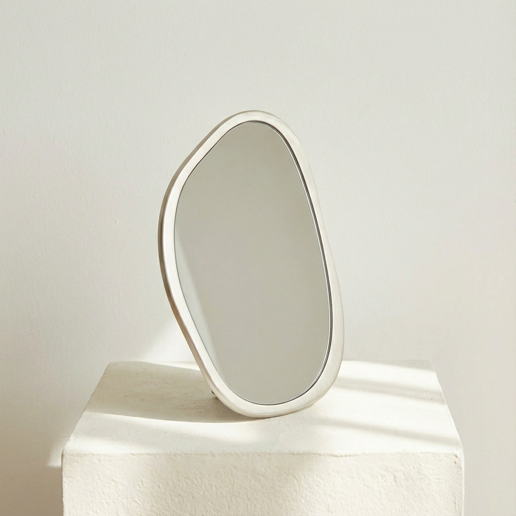 創意銀色造型鏡子