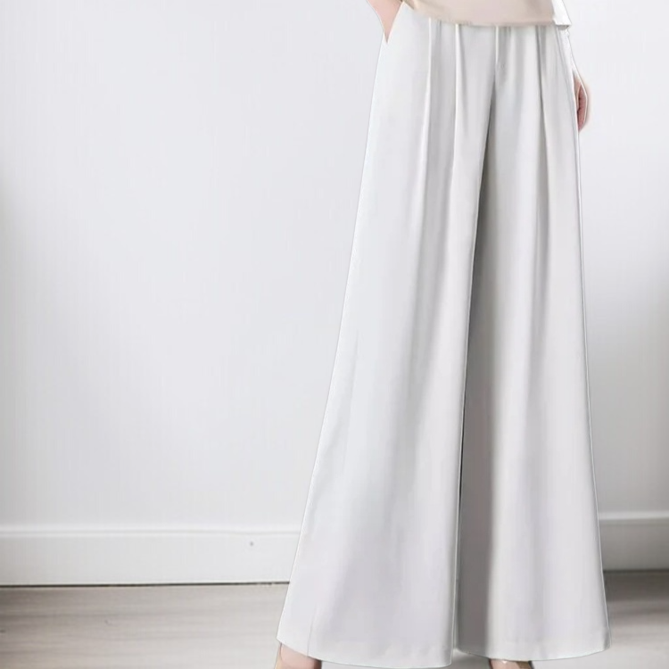 여름 여성 와이드 팬츠 아이스 와이드 팬츠 슬랙스 긴바지 와이드 치마바지 처짐 와이드 팬츠 여 와이드 팬츠 여 쉬폰 아이스 빅사이즈 얇은 여름 바지