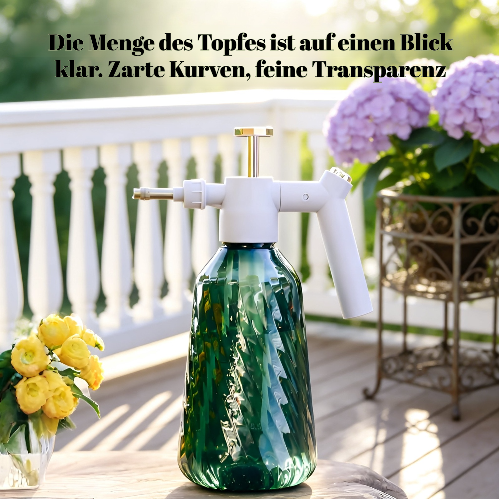 Multifunktionale Gießkanne für Haus und Garten