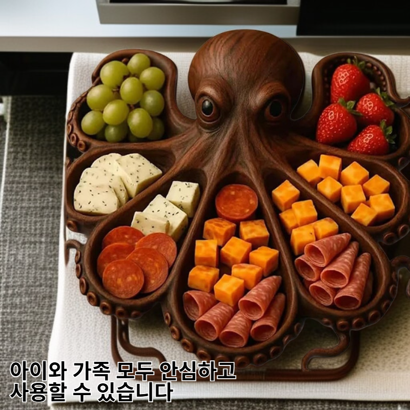 나무로 만든 동물 모양 조리 접시