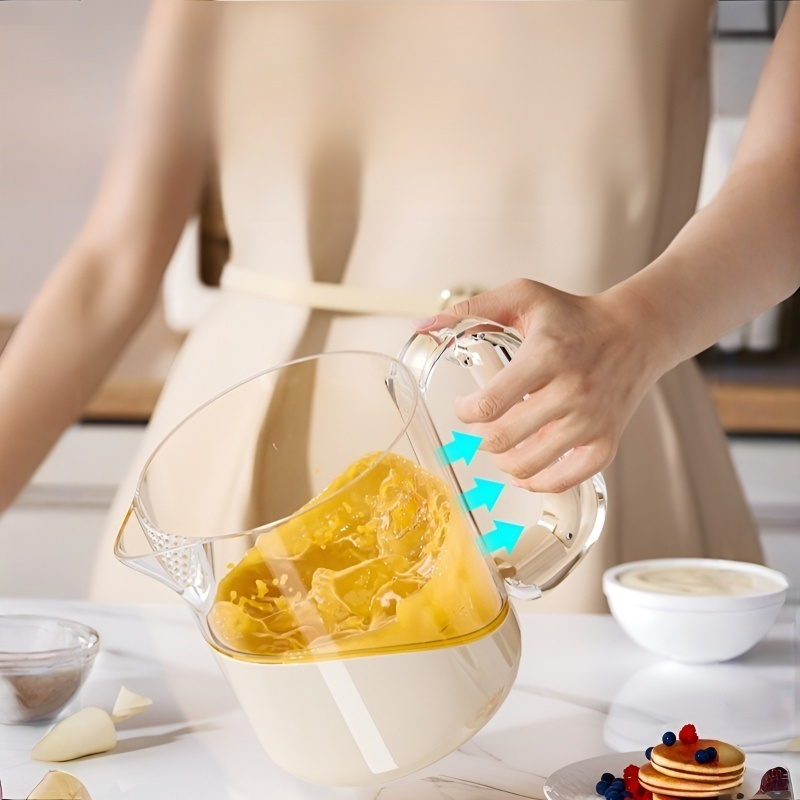 Household Multi-Purpose Semi-Automatic Egg Beater Cream Whisking Dough Mixing Cup