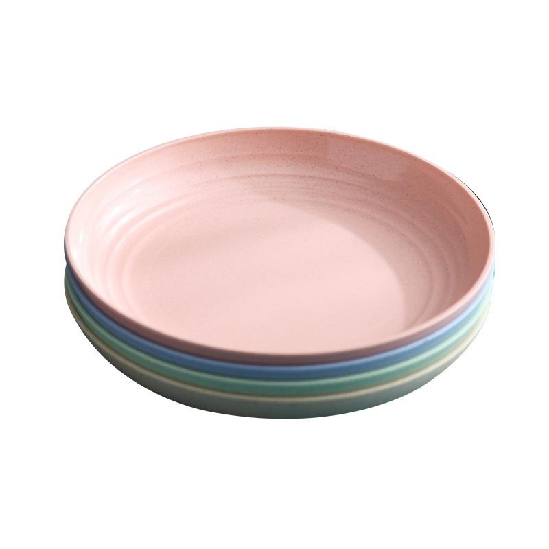 밀짚 친환경 식기 대접시 과일 접시 야채 접시 마른 과일 접시