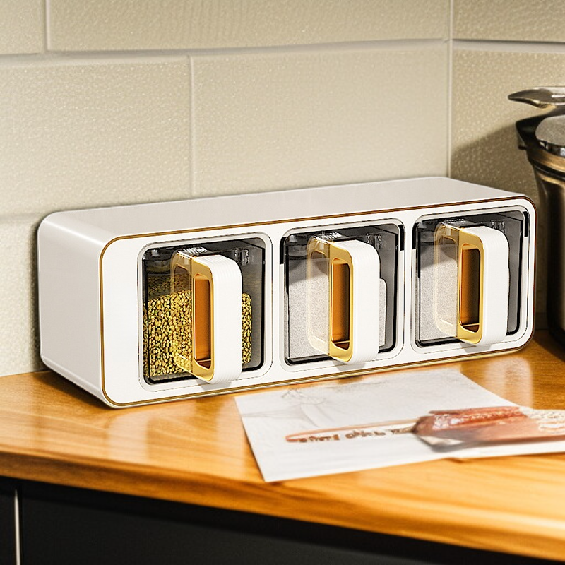 무타공 벽걸이 양념통 정리대 2구 3구