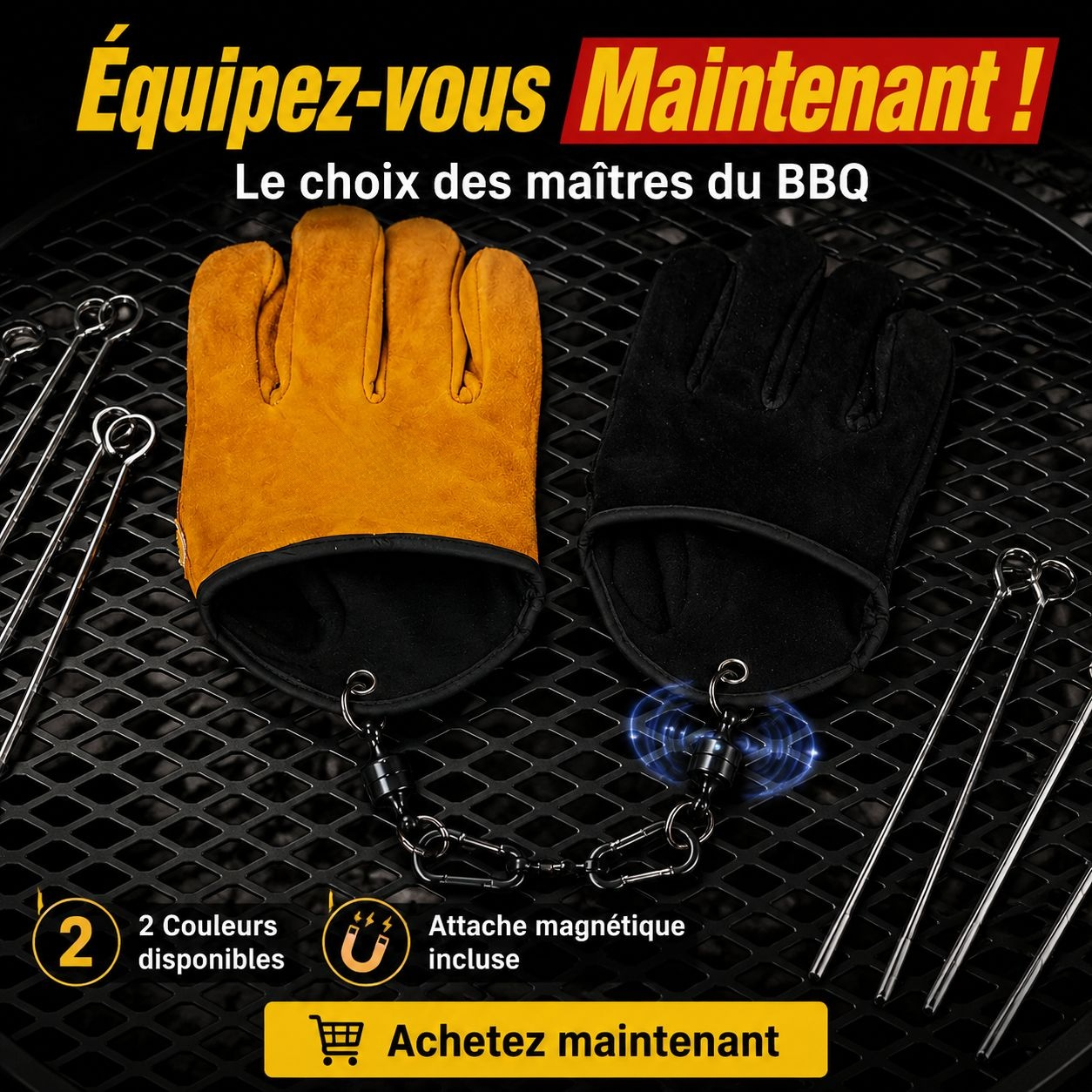 Gants de barbecue résistants à la chaleur