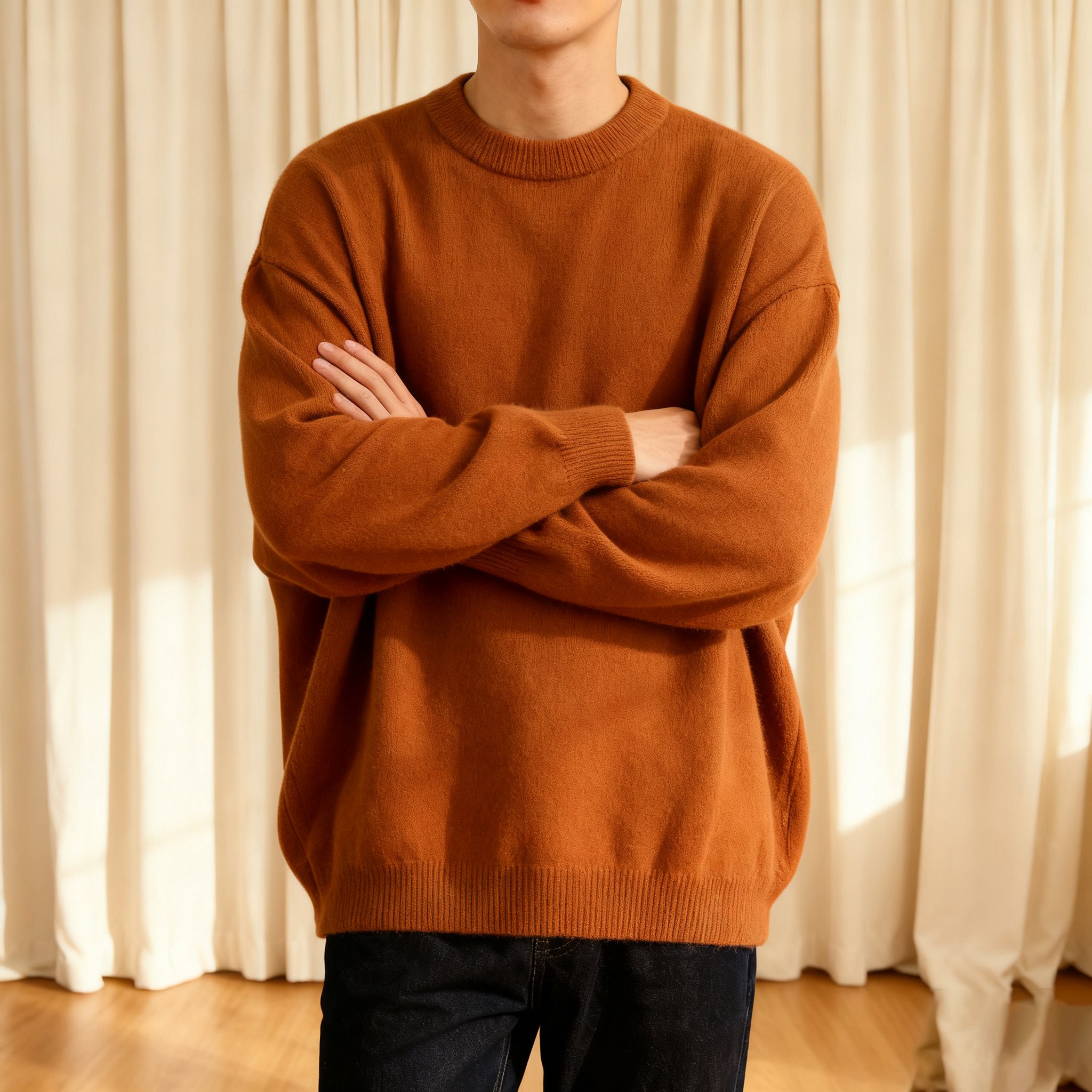 소프트 터치 라운드넥 니트