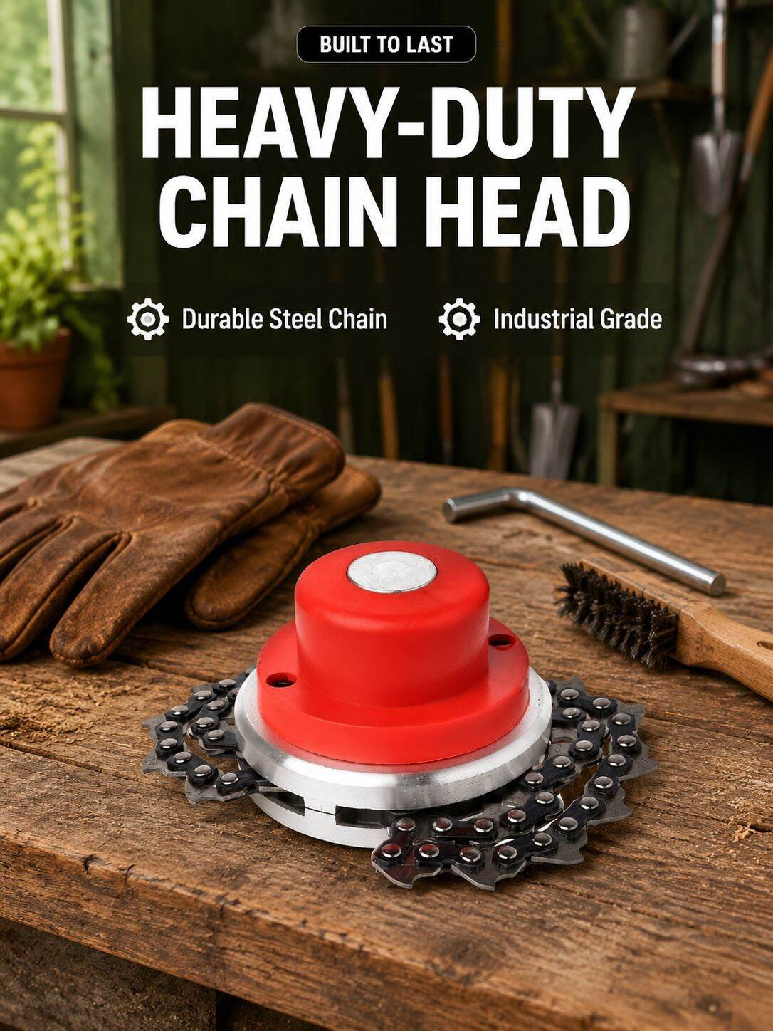 Lawn Mower Chain Brush Cutter Head Garden Tool Accessory