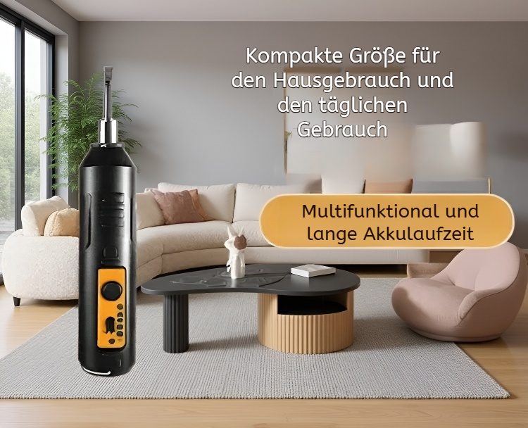 Mini-Elektroschraubendreher mit ergonomischem Griff für den Hausgebrauch