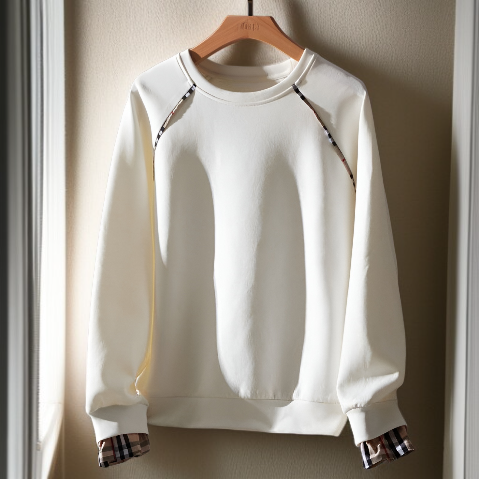 春秋新作 レディース 薄手 コットン プルオーバー 韓国風 長袖 フェイクツーピース トップス