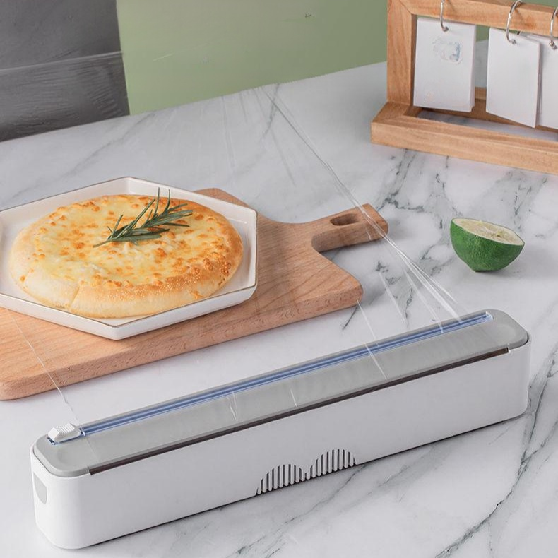 Cortador de film transparente para cocina doméstica, magnético y fácil de usar