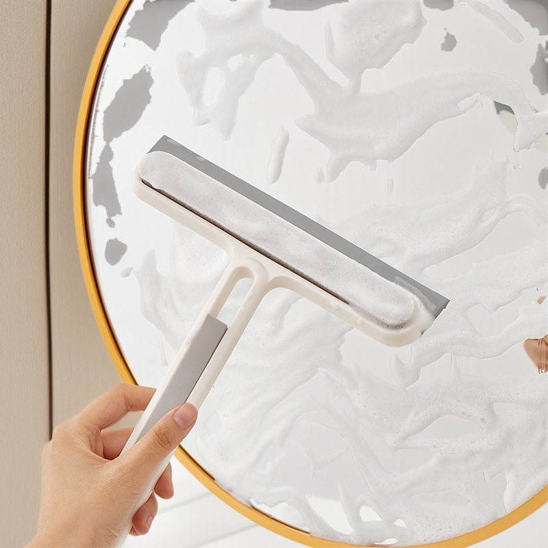 Household Silicone Sponge Handle Cleaning Brush in use