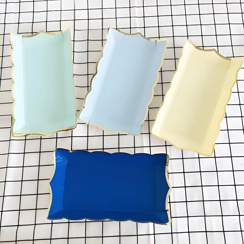 Portable Disposable Rectangular Paper Tray