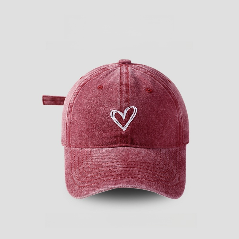 Washed Baseball Cap with Embroidery