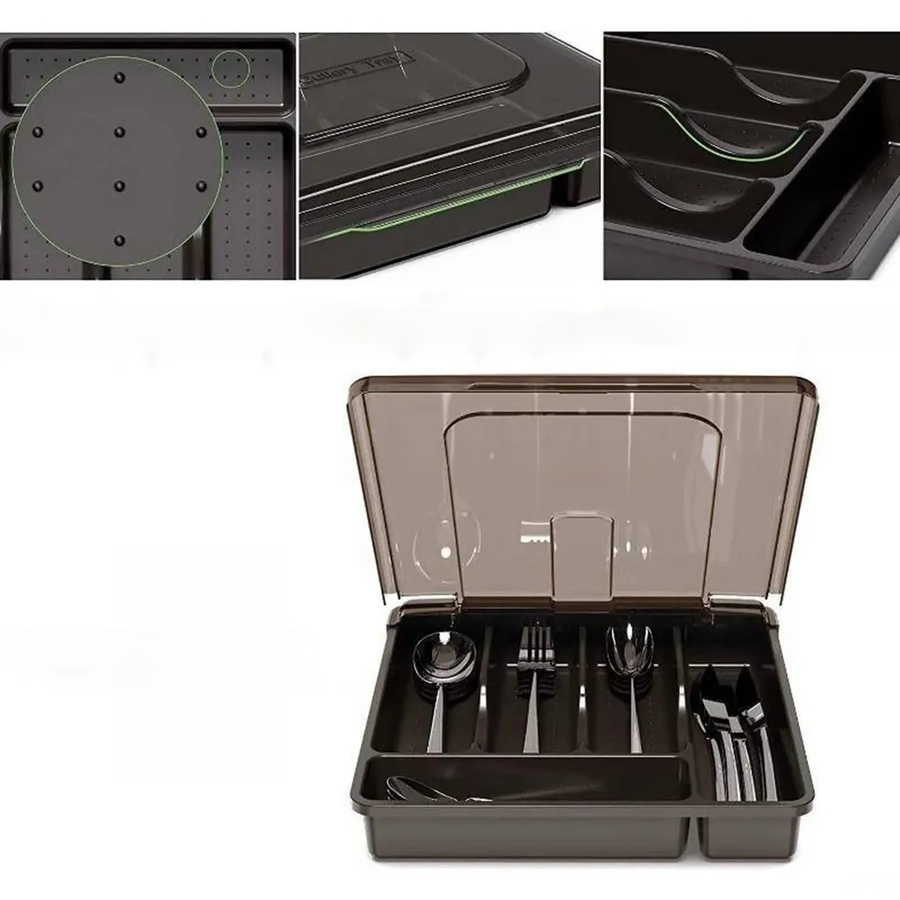 Besteckaufbewahrungsbox mit Trennwand