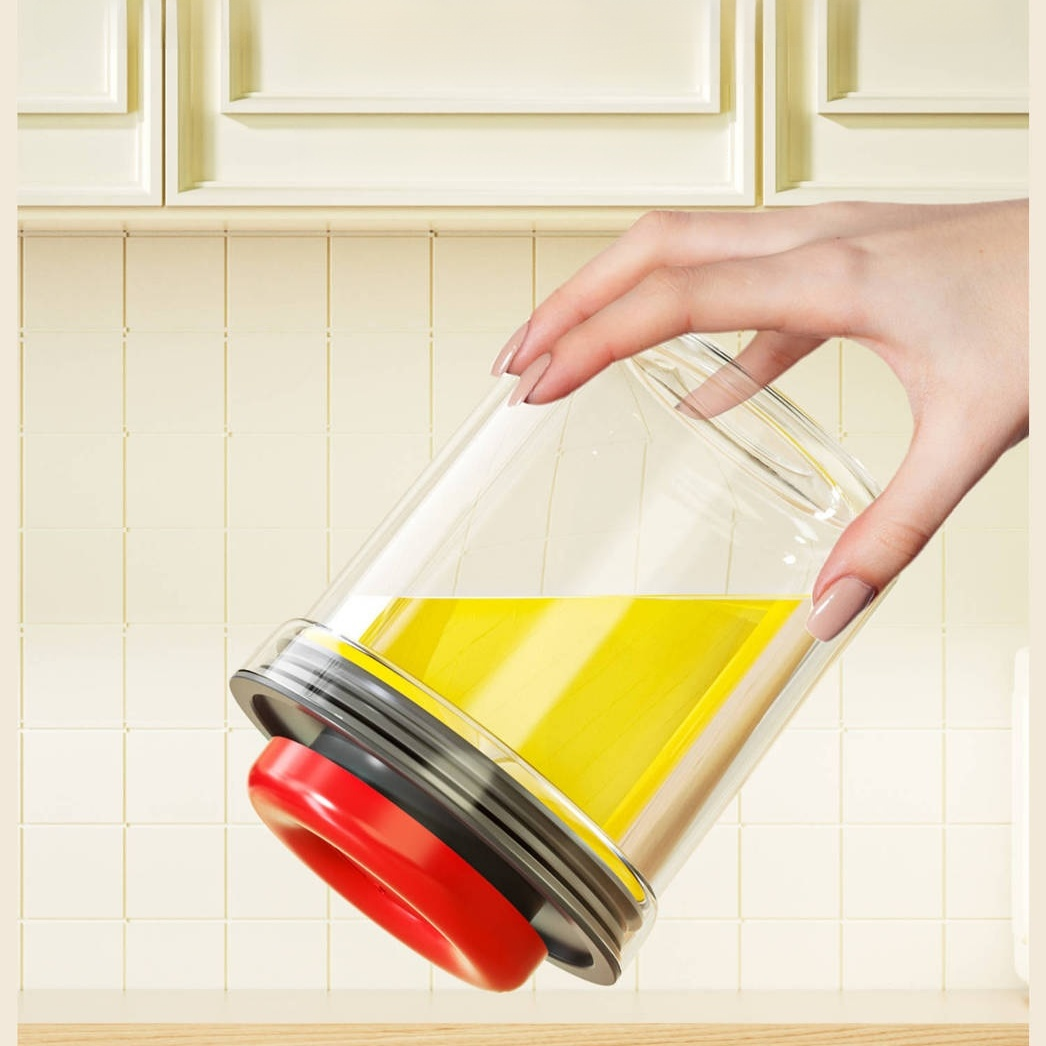 ポータブル密閉キャニスター プラスチック圧着式保存タンク