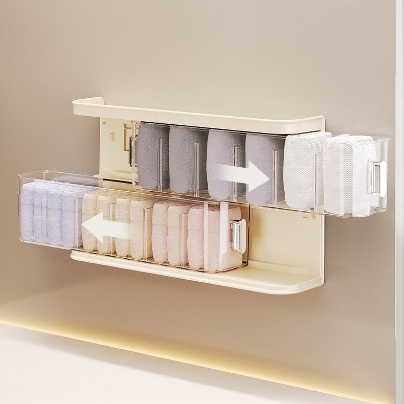 家用壁掛式分格收納盒，貼身內衣整理神器，可拆卸衣物收納盒
