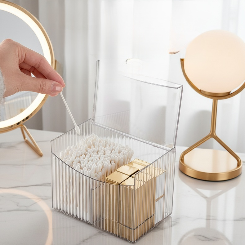 Transparent Cosmetic Storage Box Household Small Exquisite Portable Light Luxury