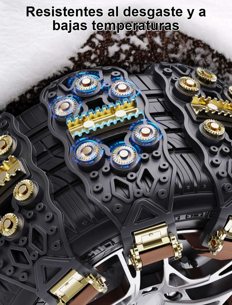 Accesorio antideslizante para neumáticos en nieve y hielo