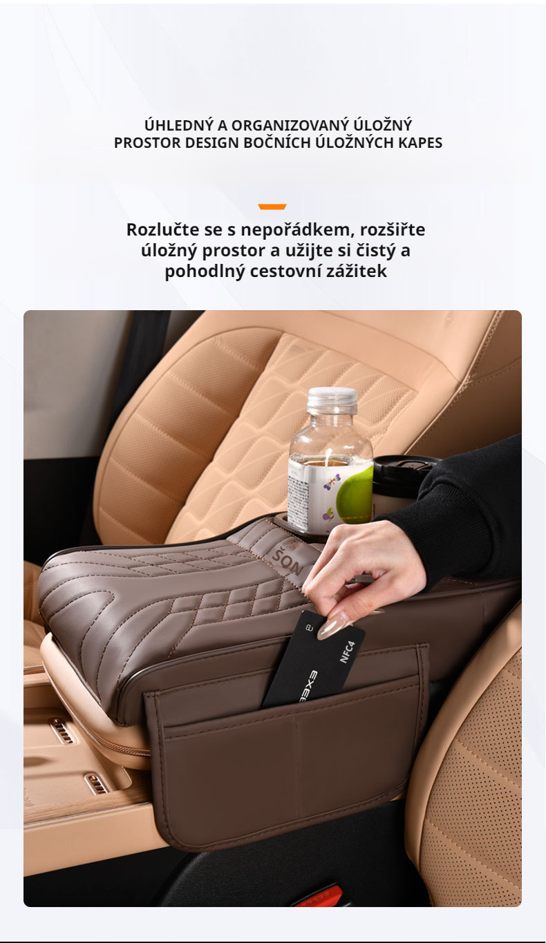 Komfortní čalouněná opěrka pro řidiče