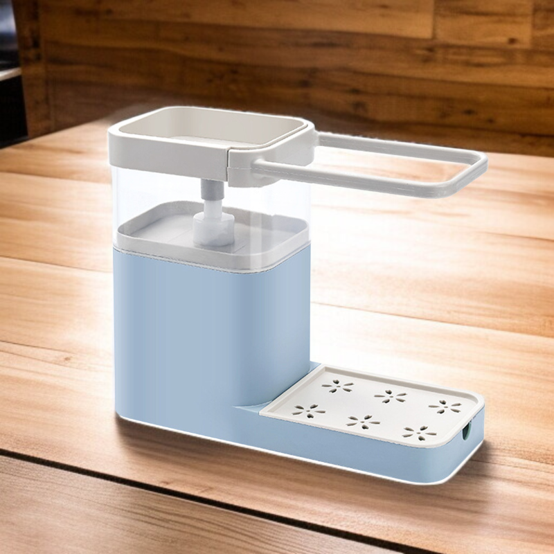 台所自動押出液置物棚