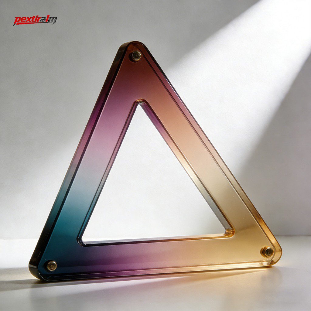 ขาตั้งสัญญาณเตือนรูปสามเหลี่ยมแบบพับได้ พกพาสะดวก