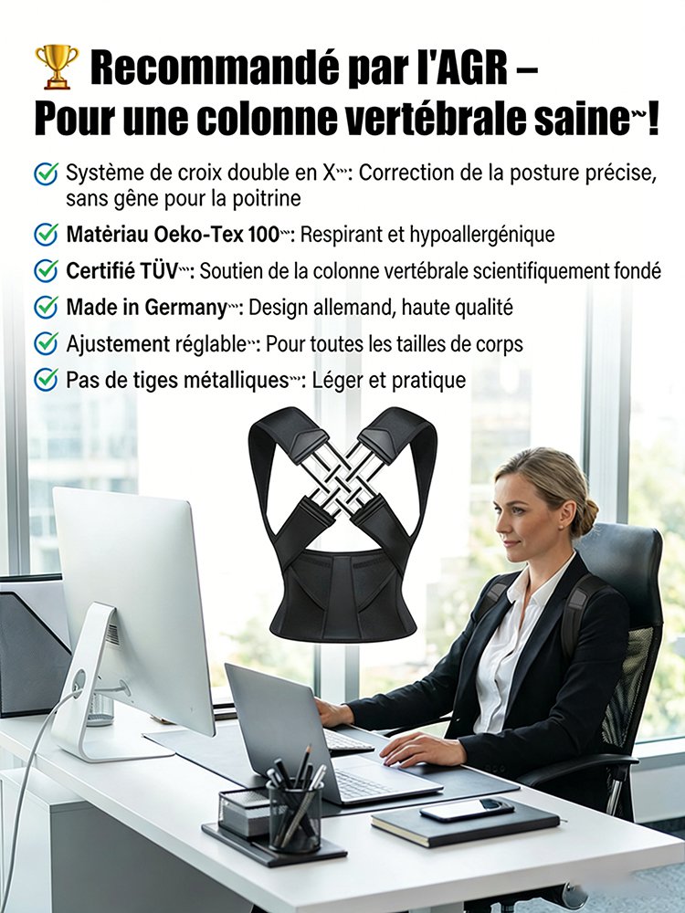 Correcteur de posture indispensable pour soins corporels