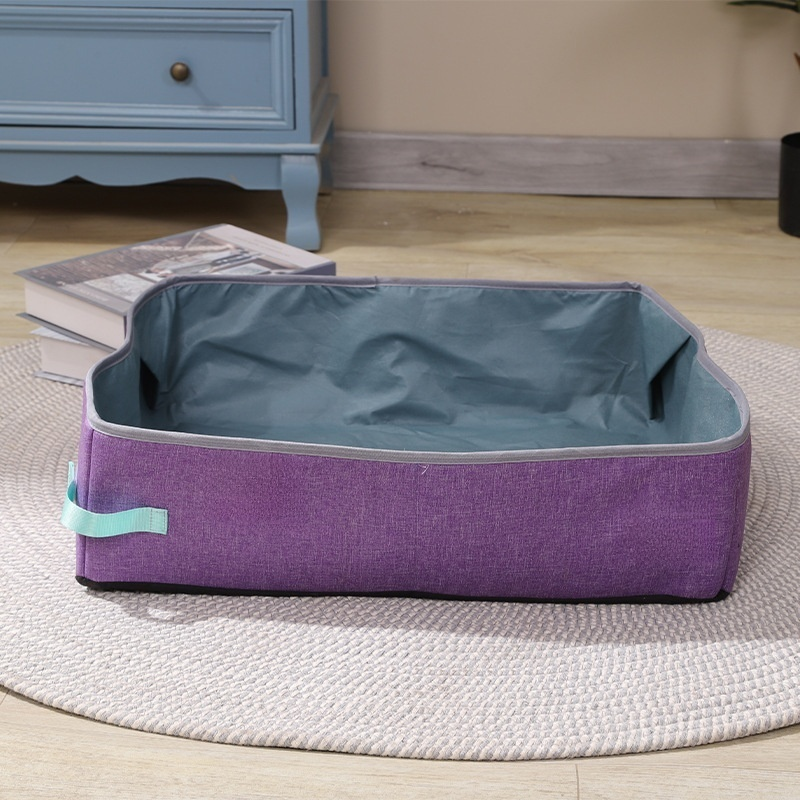 Halbgeschlossene faltbare Katzentoilette