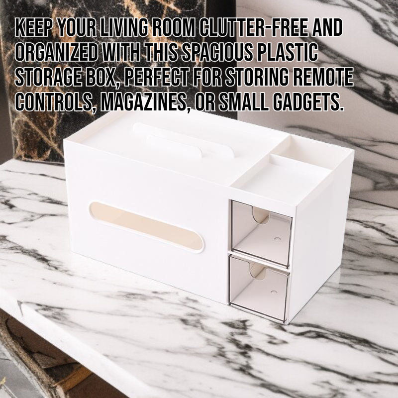 plastic storage box for living room desktop