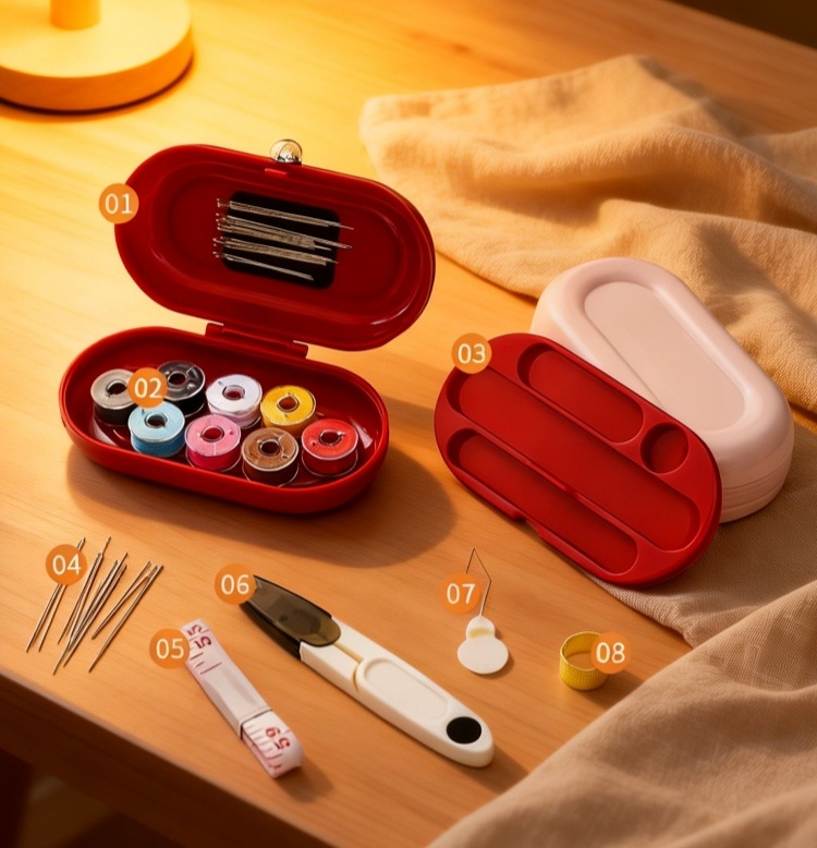 Magnetic sewing box for easy organization