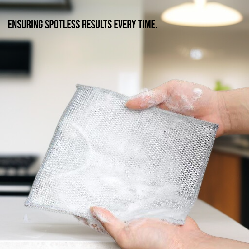 Metal wire dishwashing cloth