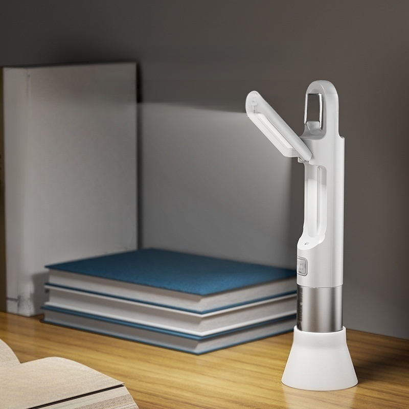 Lampe de table multifonction pliable à lumière douce et zoom, lampe torche