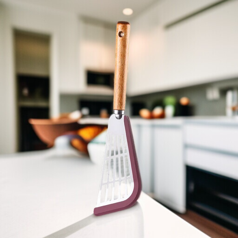 가정용 304 스테인리스 주걱 원목 손잡이 스테이크 생선구이 주방용품 실리콘 끈적임 냄비 주방용품 주걱