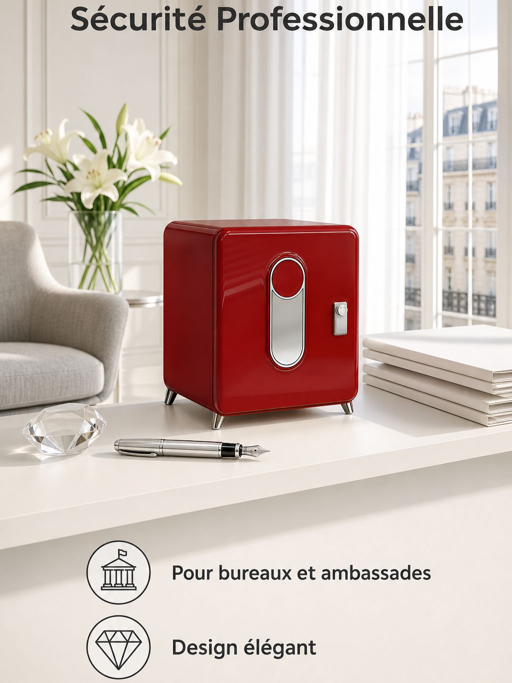 Boîte de rangement secrète à grande capacité avec verrou