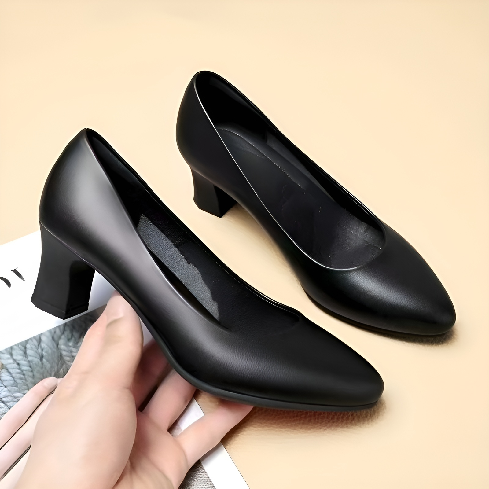 黑色職業女單鞋