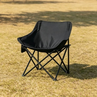 Outdoor Folding Moon Chair, Beach Picnic Leisure Backrest Chair