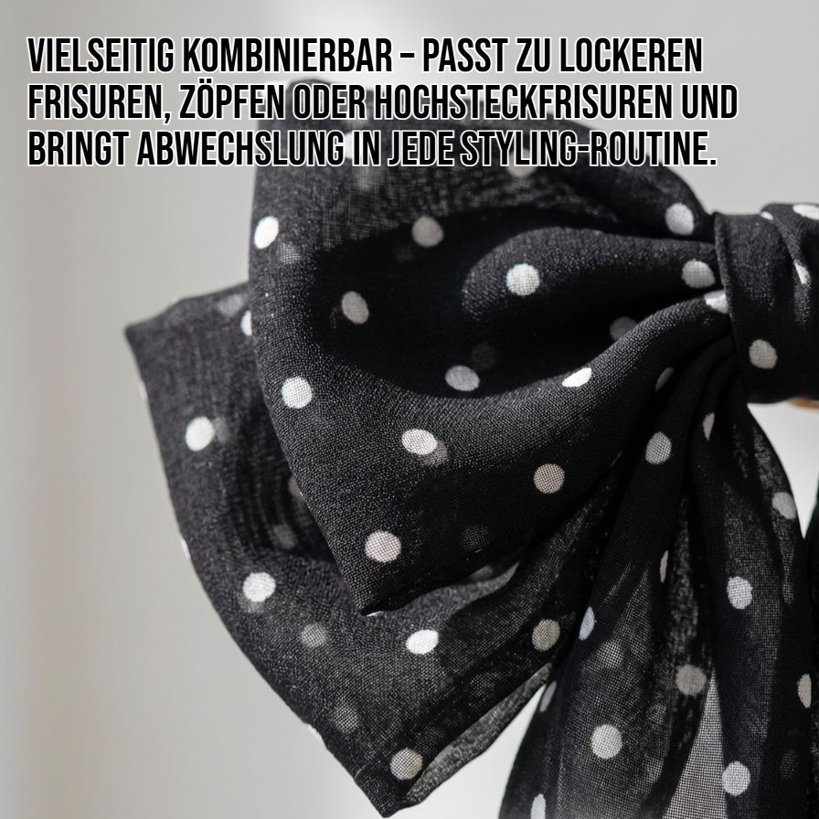 Vintage Haarschmuck mit Schleife und Tupfen