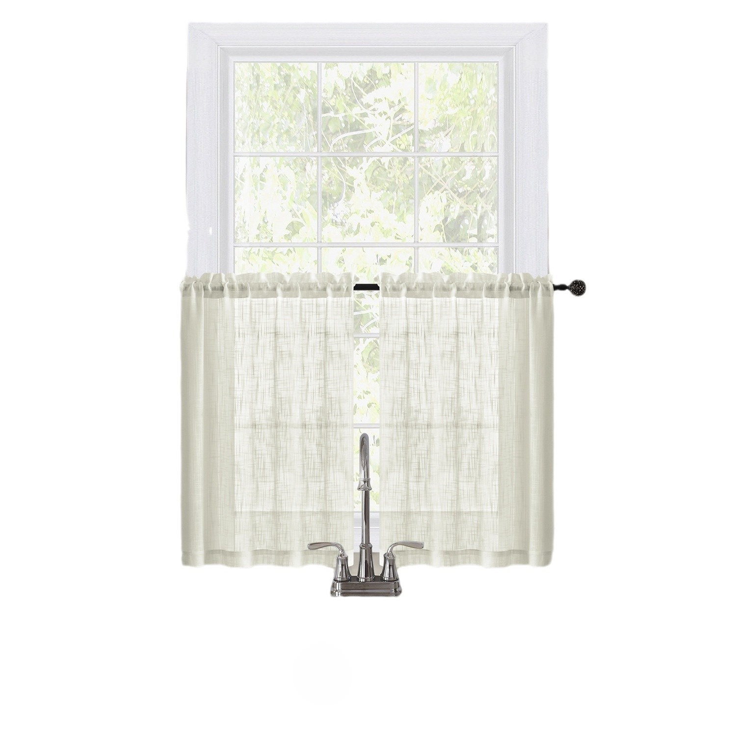 亞麻窗紗衛生間廚房隔斷簾