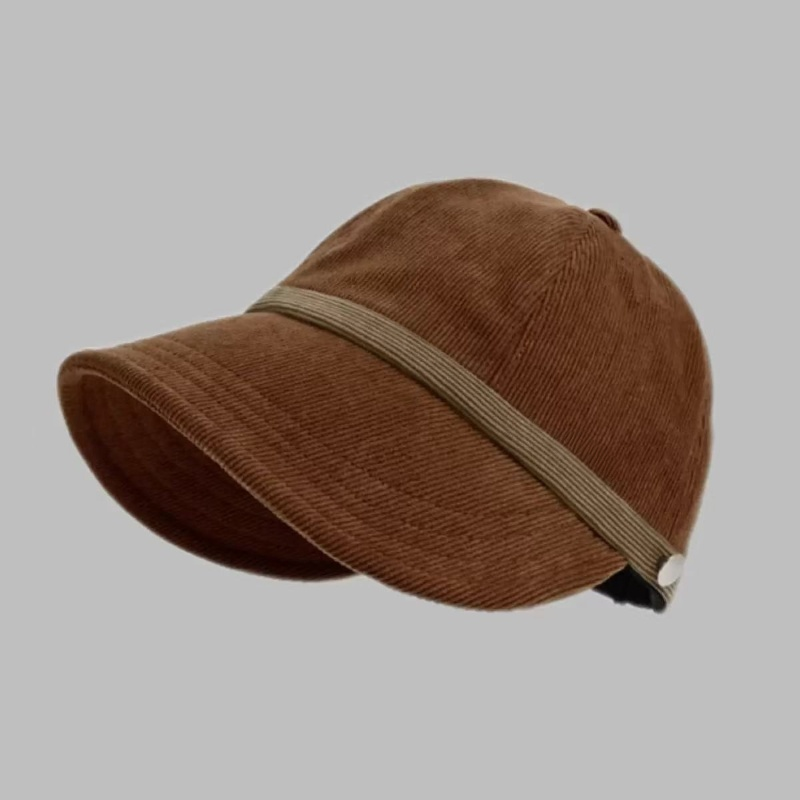 暖かいコーデュロイ帽子