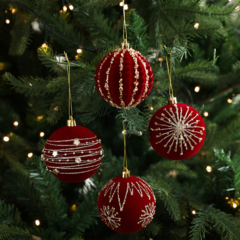 Burgundy pendant decoration