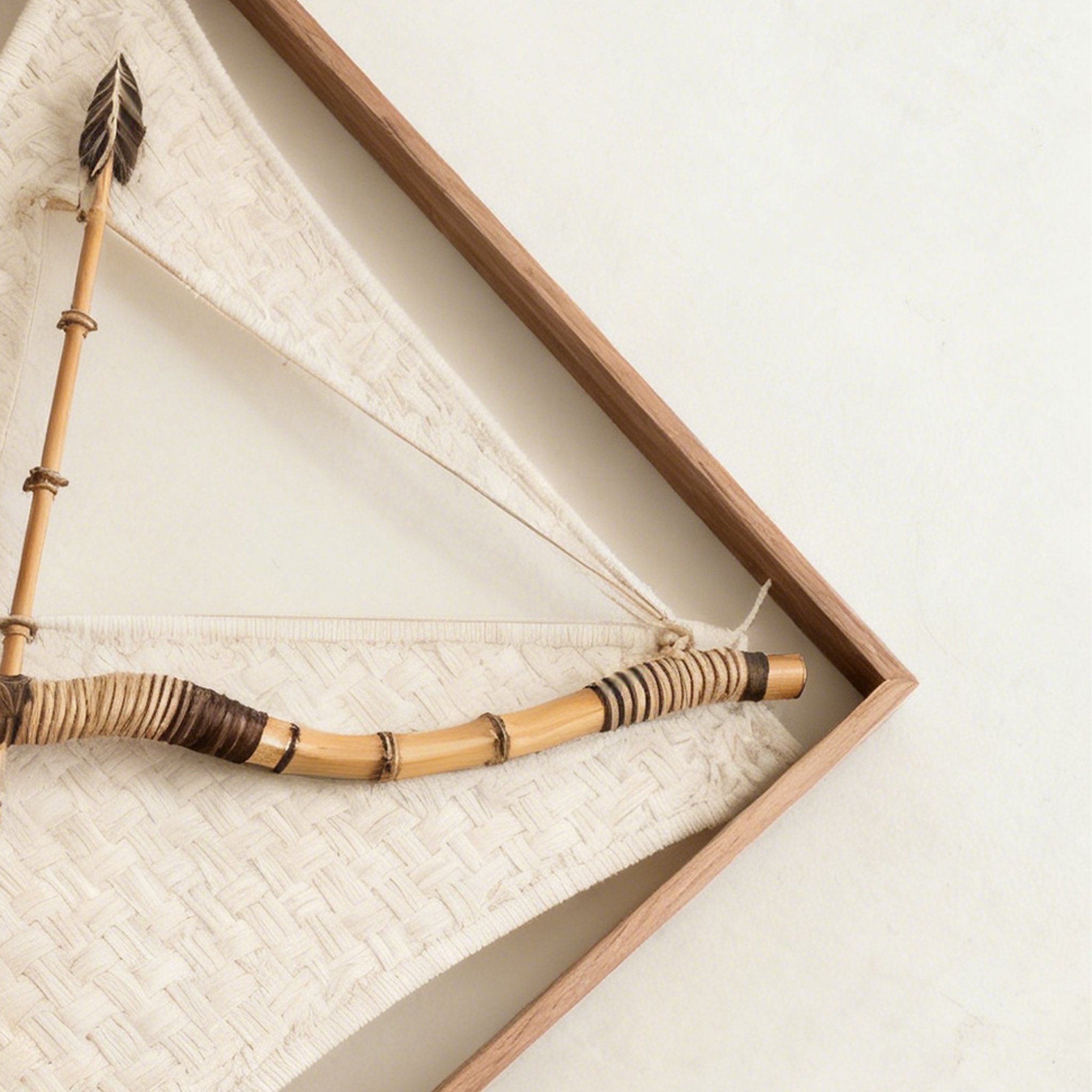 Artă murală cu motiv de arc și săgeți